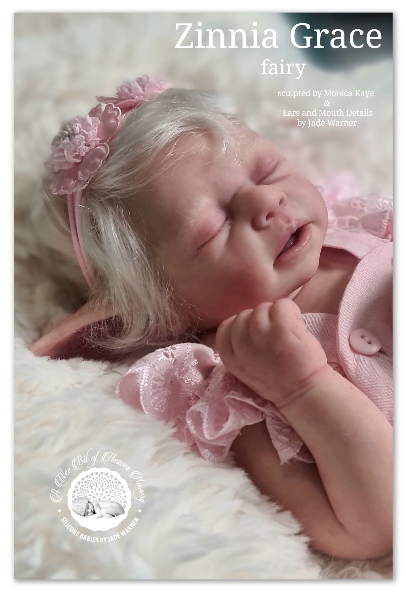 Zinnia Grace Fairy Full Body Silicone Baby Girl  Available