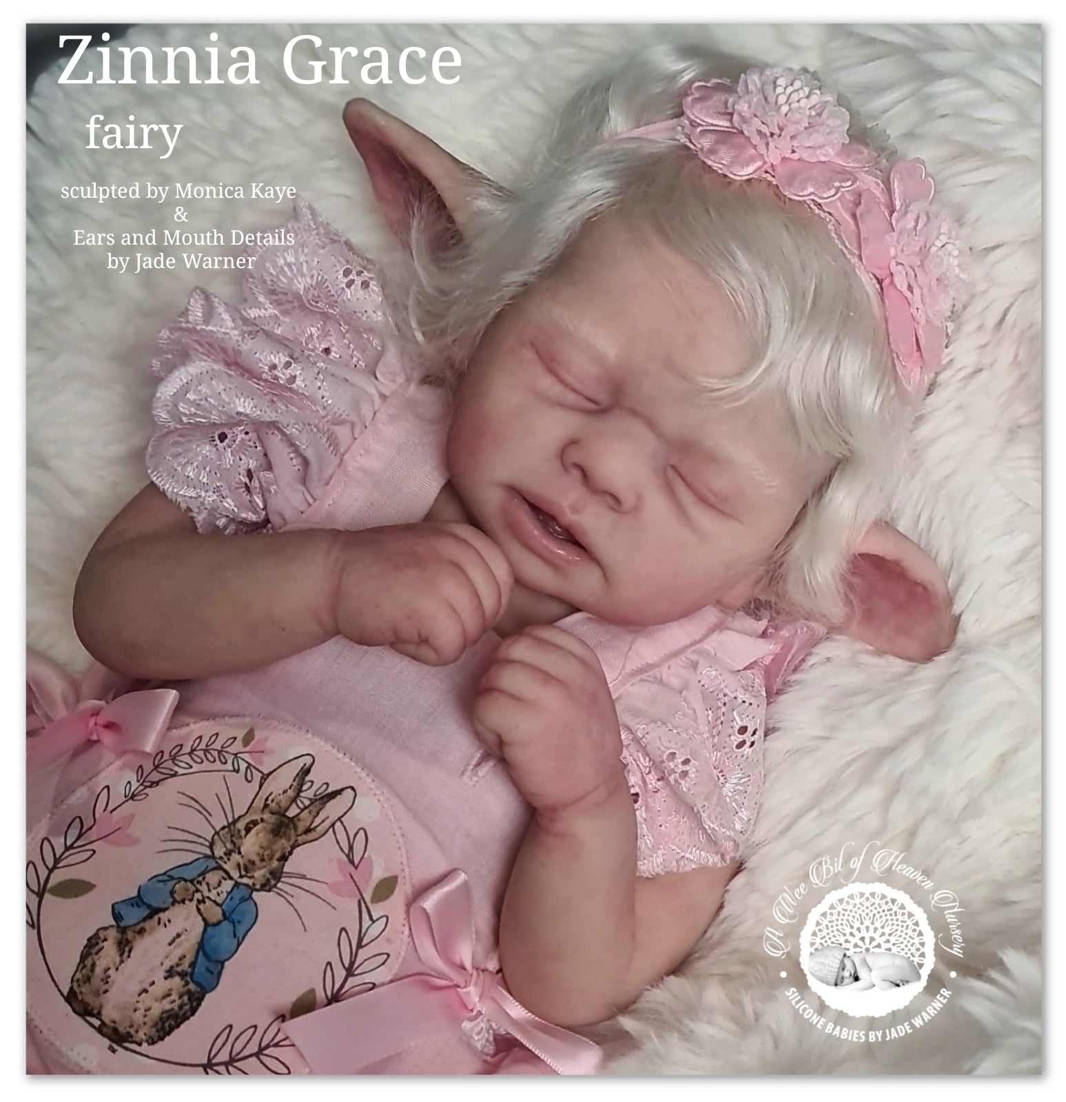 Zinnia Grace Fairy Full Body Silicone Baby Girl  Available