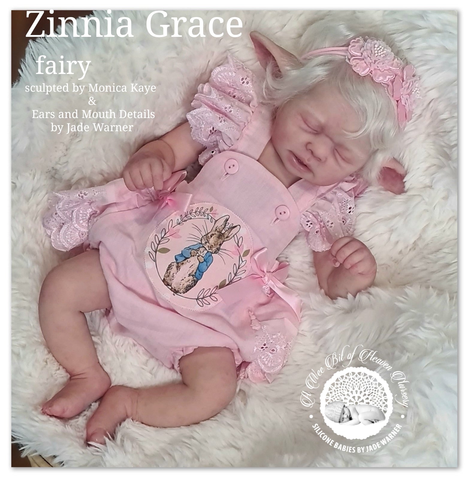 Zinnia Grace Fairy Full Body Silicone Baby Girl  Available