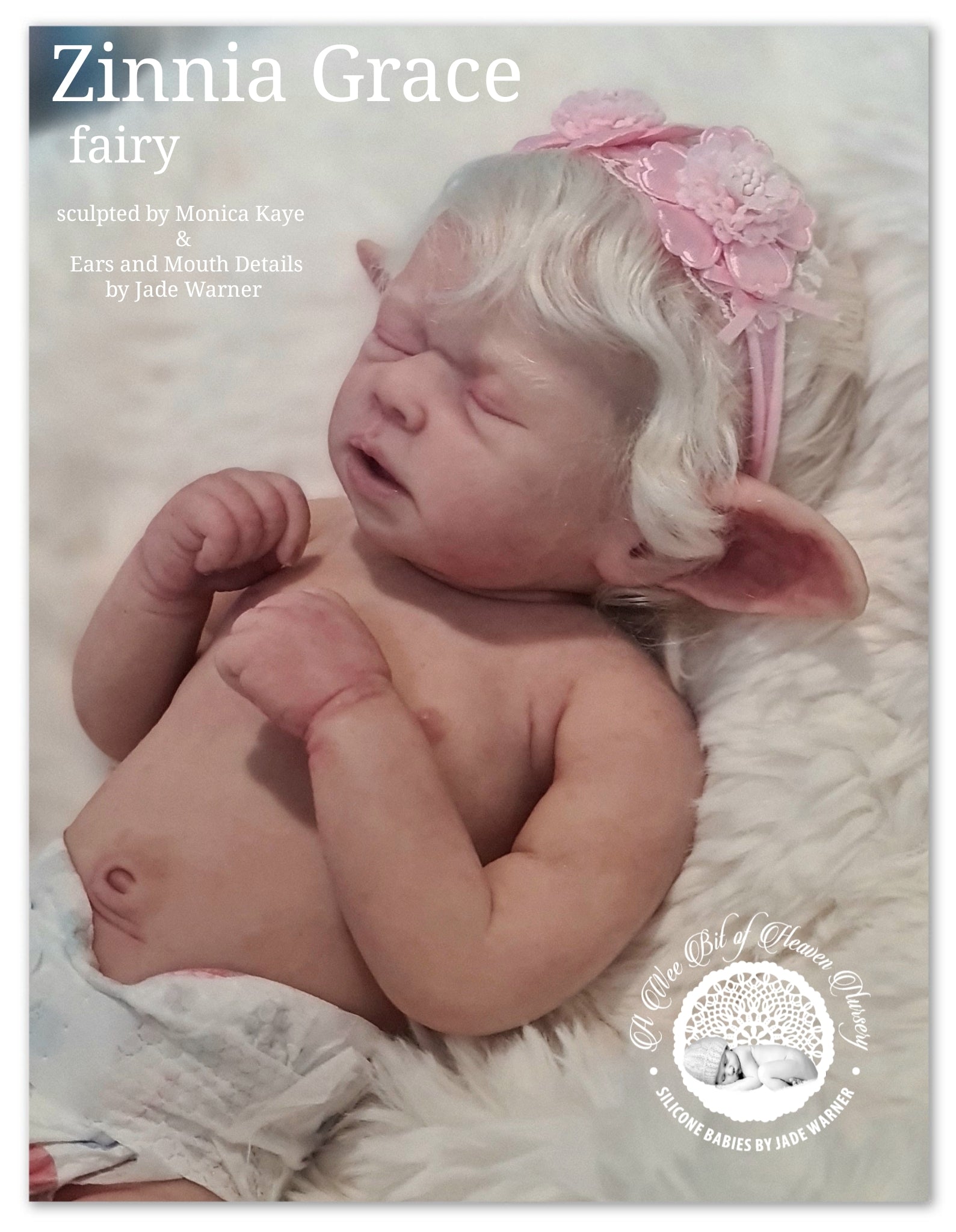 Zinnia Grace Fairy Full Body Silicone Baby Girl  Available