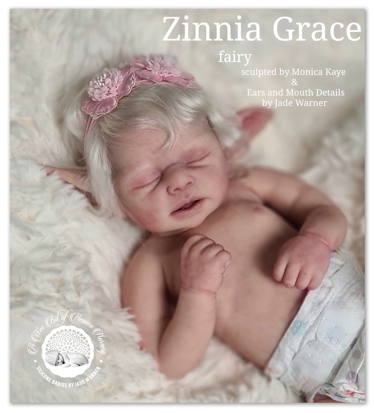 Zinnia Grace Fairy Full Body Silicone Baby Girl  Available