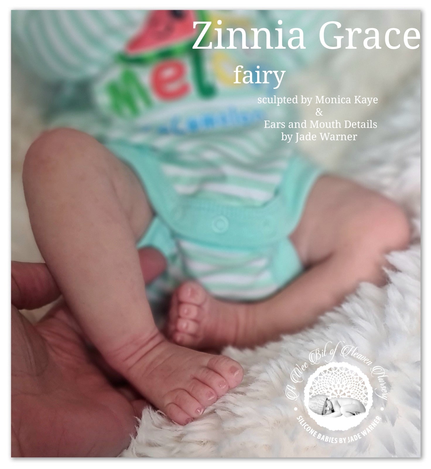 Zinnia Grace Fairy Full Body Silicone Baby Girl  Available