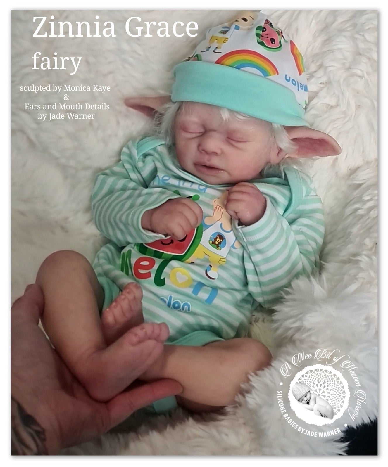 Zinnia Grace Fairy Full Body Silicone Baby Girl  Available