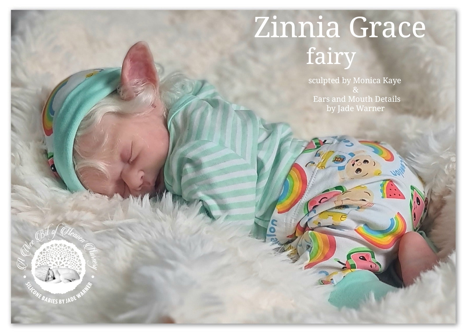 Zinnia Grace Fairy Full Body Silicone Baby Girl  Available