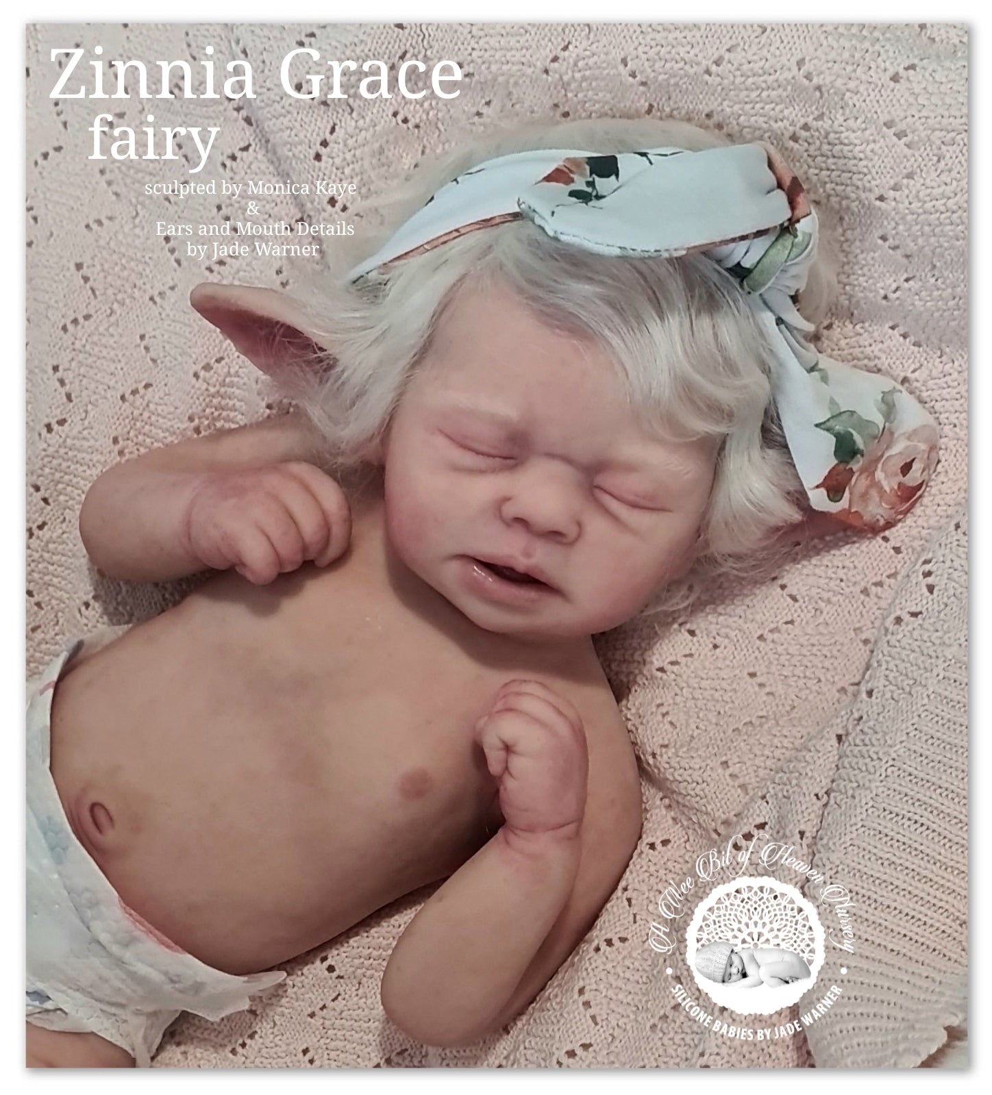 Zinnia Grace Fairy Full Body Silicone Baby Girl  Available