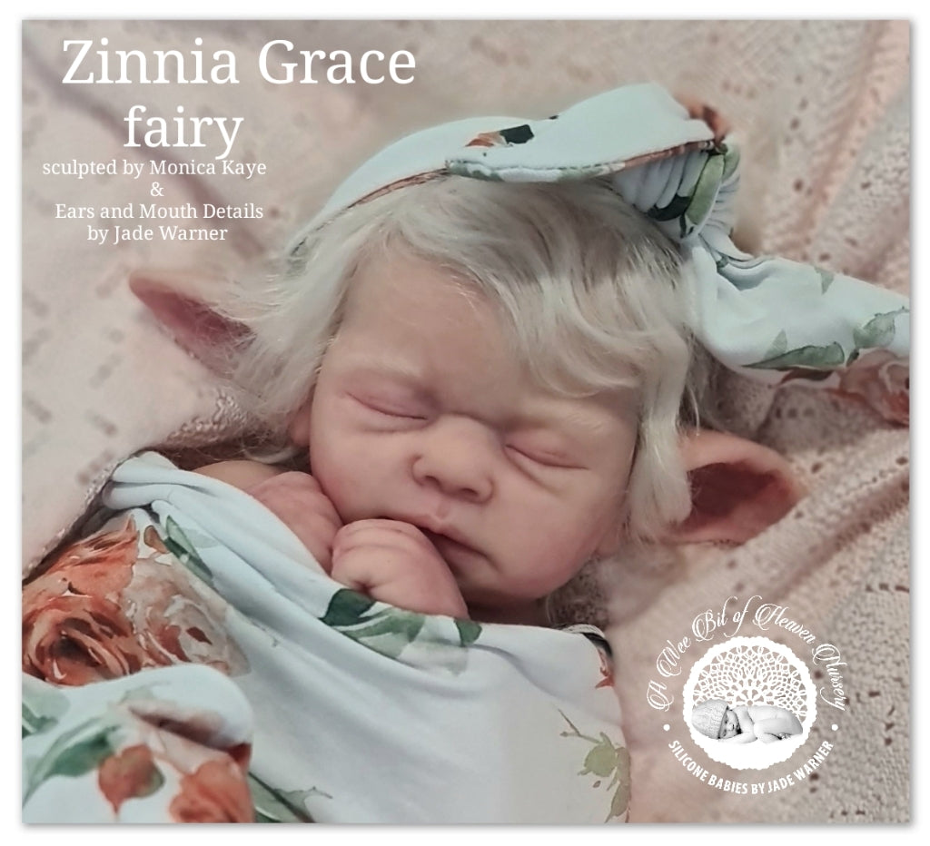 Zinnia Grace Fairy Full Body Silicone Baby Girl  Available