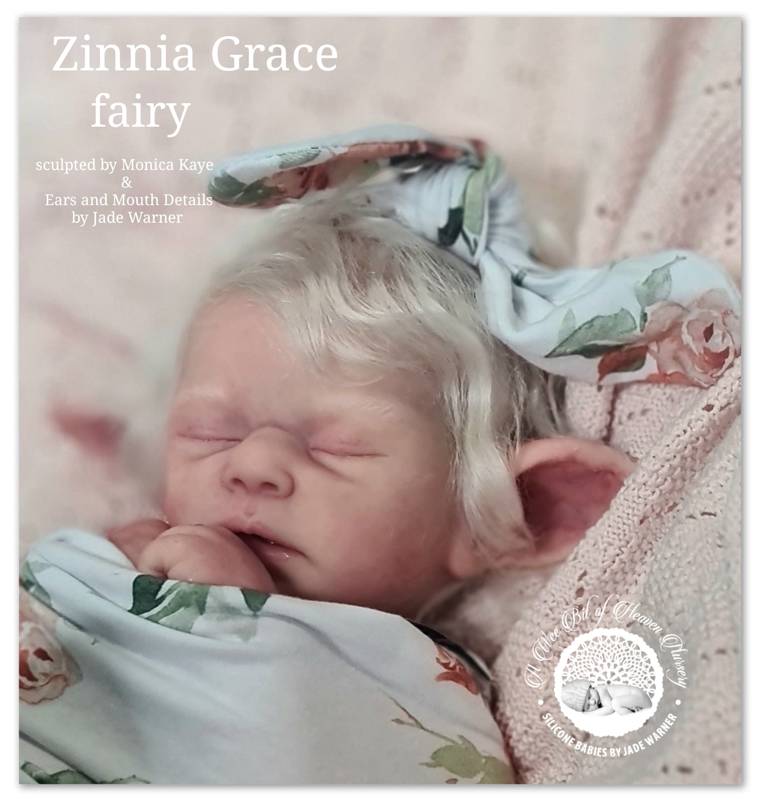 Zinnia Grace Fairy Full Body Silicone Baby Girl  Available