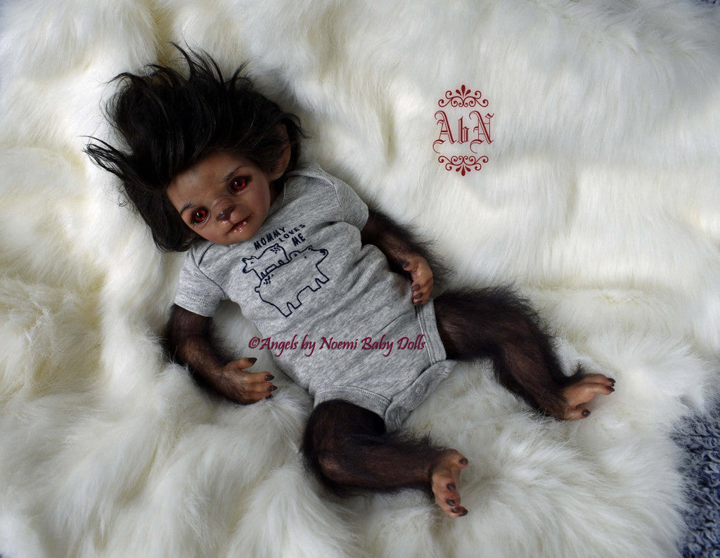 Alarick the Werewolf Reborn Vinyl Doll Kit by Noemi Smith