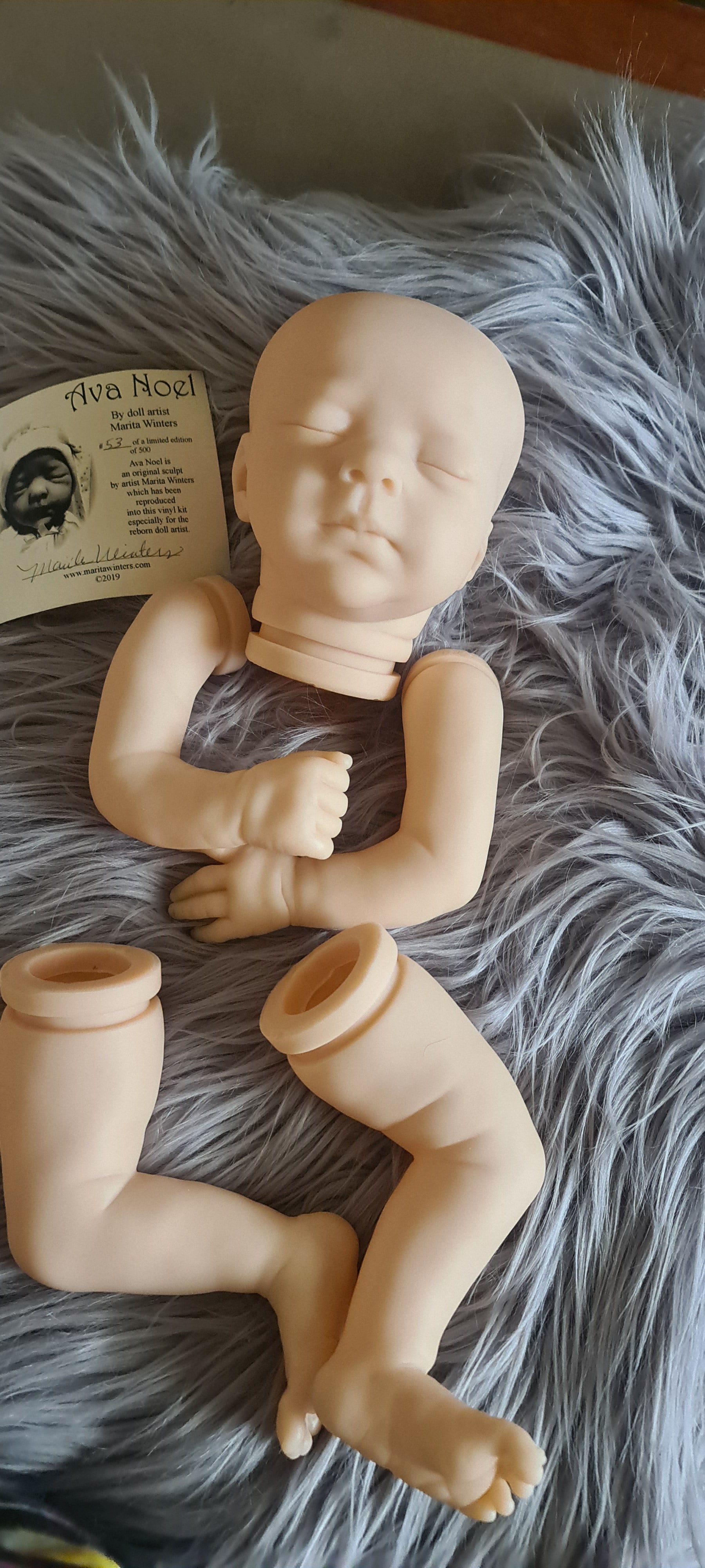 Ava Noel Vinyl Kit sculpted by Marita Winters